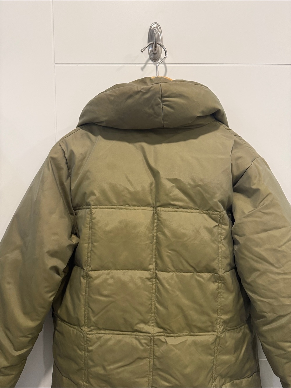 Projek Raw Olive Green Puffer Jacket with Pink Lining size large - Picture 8 of 9